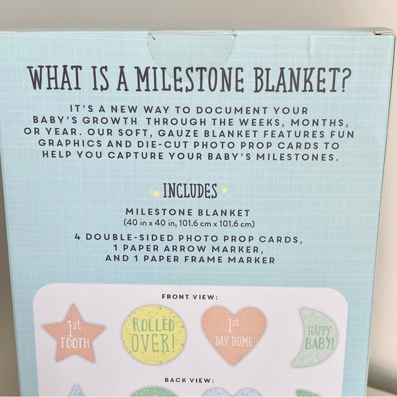 Baby Milestone Blanket & Photo Props Brand New - Picture 3 of 5